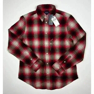 NEW! Polo Ralph Lauren Women's L Classic Fit Plaid Cotton Shirt NWT $198